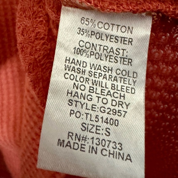 Umgee Animal Print Waffle Knit Mustard Mauve Short Sleeve Boho Casual Blouse - Picture 9 of 9